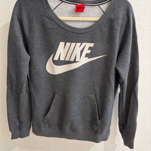 Nike Women's Charcoal Gray Sweatshirt
